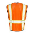 thumbnail image 3 of Kishigo - Economy Contrasting Vest with Zippered Front - 1527-1528 - Orange, 3 of 3
