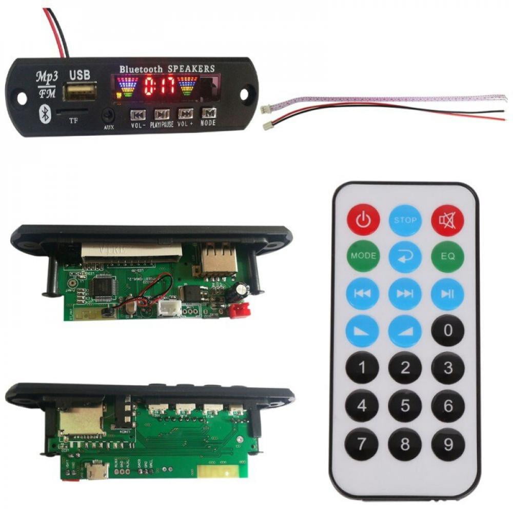 Wireless Bluetooth MP3 Sound Decoder Board Audio USB TF FM Radio For MicroSD Car
