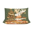 thumbnail image 4 of Quilt Cover Set Fashionable Printed Bedding Covers with Pillowcase Home Textiles, Merry Christmas Deer Holiday Decor Queen (90"x90"), 4 of 5
