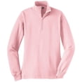 thumbnail image 1 of Mafoose Women's 1/4 Zip Sweatshirt Pink 2X-Large, 1 of 3