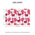 thumbnail image 4 of Placemats Set Of 4 / 6, Exotic Cute Alpaca Cactus Red Placemats For Dining Table Indoor/Outdoors Heat Resistant Washable Placemats 18" X 12", 4 of 8