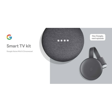 Google Smart TV Kit: Google Home Mini and Chromecast, Walmart (Best Media Player For Google Tv)