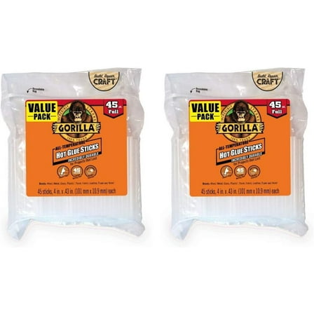 FMLP 3034505 Hot Glue Sticks, 4 in. Full Size, 45 count, Clear, 2