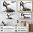 thumbnail image 4 of Designart "Black Stylish High Heel Power I" Fashion Floater Framed Wall Art Print, 4 of 7