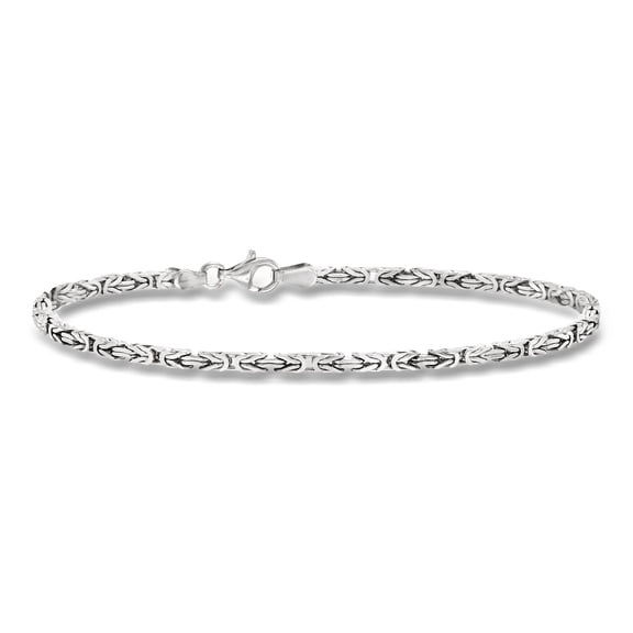 Ross-Simons 2.3mm Sterling Silver Byzantine Bracelet, Women's, Adult