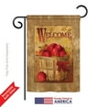 thumbnail image 2 of Breeze Decor BD-FT-G-117042-IP-BO-DS02-US Welcome Apple Basket Food - Everyday Fruits Impressions Decorative Vertical Garden Flag - 13 x 18.5 in., 2 of 4