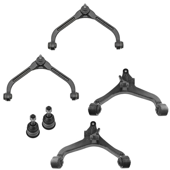 TRQ Upper Lower Control Arm Ball Joint Front LH RH Set of 6 for 02-04 Liberty PSA56376