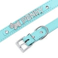 thumbnail image 5 of Didog Smooth PU Leather Custom Dog Collars with Rhinestone Personalized Name Letters, Fit Small Medium Dogs, 5 of 8
