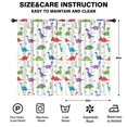thumbnail image 2 of Blackout Kids Curtains,White Dinosaurs Bones Flowers Pattern Childrens Insulated Curtains Set Of 2,Bedroom Essentials,Toddler Room Decor 52"x84", 2 of 5