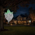 thumbnail image 5 of Light Up Green Ghost Halloween Yard Decoration, Glowing Outdoor Hanging Ghost Prop for Lawn Porch Garden Party, Spooky Holiday Decor for Nighttime Display Indoor Outdoor Scene Setup, 5 of 7