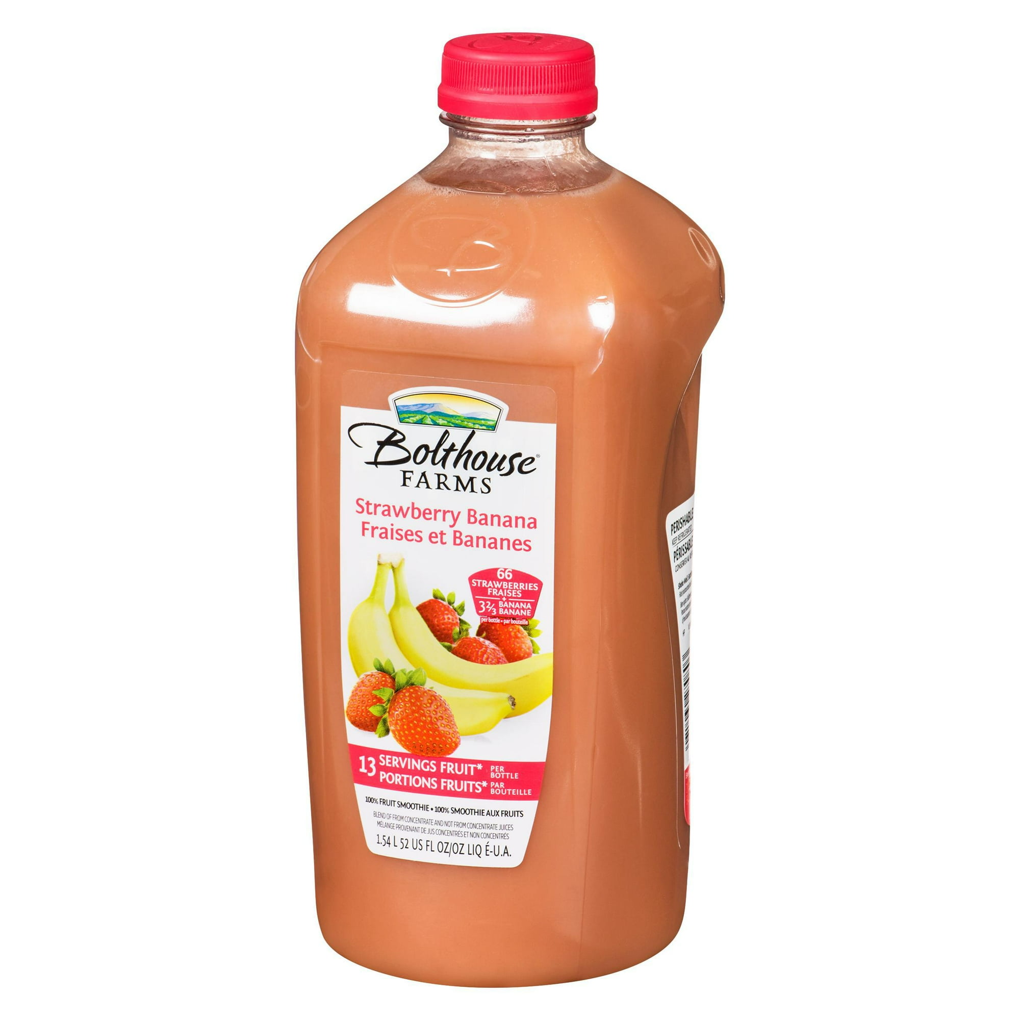 Bolthouse Farms Strawberry Banana Fruit Juice Smoothie, L
