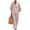 345#Pink, variant on Linen Sets for Women 2 Piece Summer Casual Short Sleeve V Neck Button down Shirts Matching Loose Wide Leg Pants Navy L