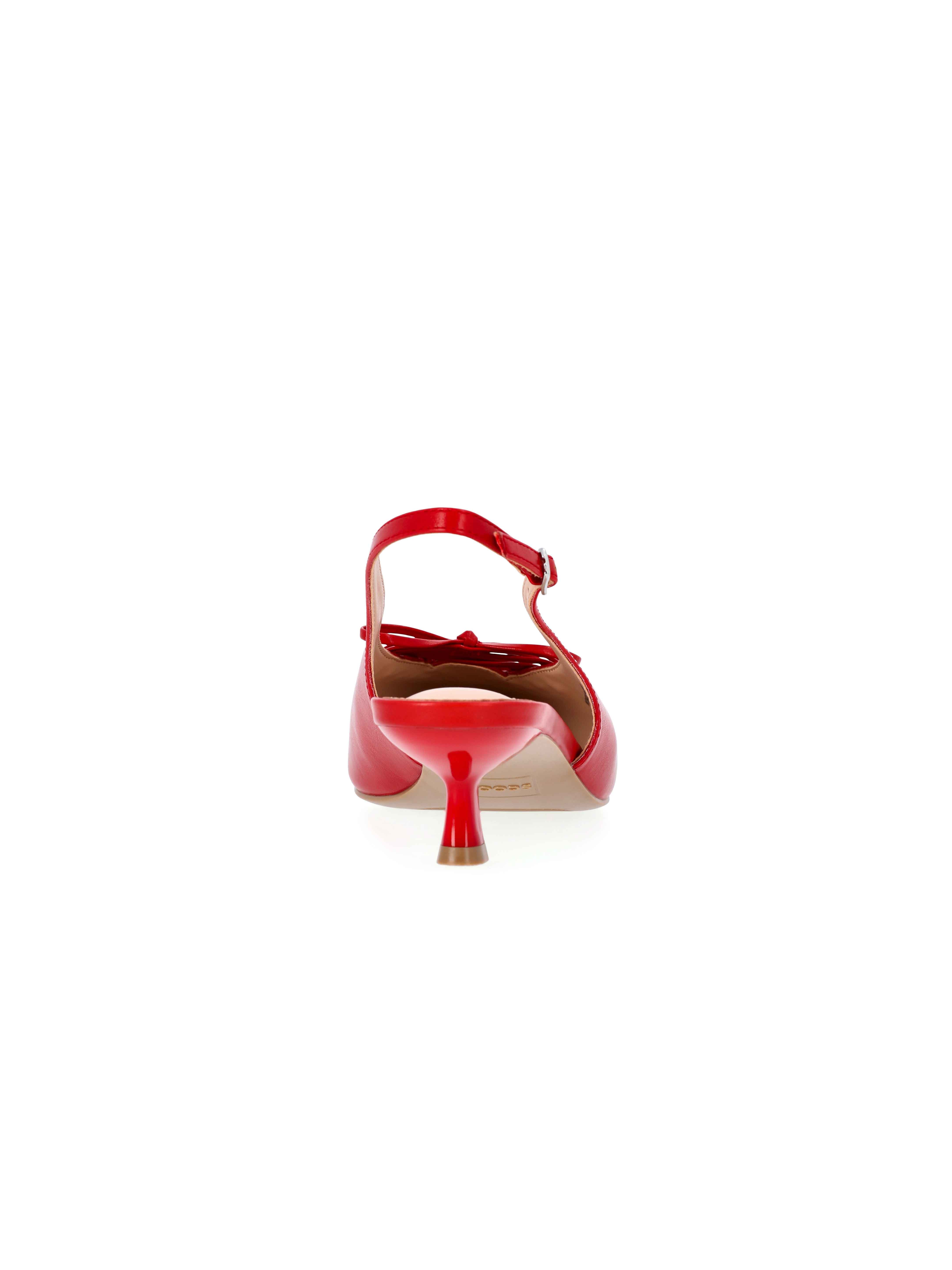 Scoop Women's Slingback Kitten Heels with Lace Up Accents