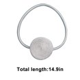 thumbnail image 2 of Curtain Tiebacks, Magnetic Curtain Holdbacks with Adjustable Elastic Flax Strap, Alloy Circular Drapery Ties for Thin or Thick Curtains, Non-slip & Tool-free Llation for Home and Office, 2 of 6