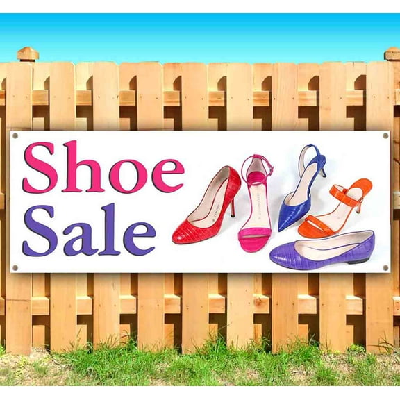 Shoe Sale 13 oz Vinyl Banner With Metal Grommets