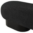 thumbnail image 6 of Meridian Furniture Robertson Black Boucle Fabric Bench, 6 of 9