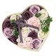 thumbnail image 1 of Naiovety Caja de regalo con forma de corazón, caja de regalo de flores, organizador de decoración de papel para festival de cumpleaños, rosa Kits de decoración para fiestas Violeta, 1 of 6