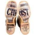 thumbnail image 2 of Tin Haul Men's Ichthys Philippians 4:13 Western Boot Broad Square Toe Brown 9 D(M) US, 2 of 2
