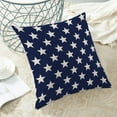 thumbnail image 6 of 4th of July Pillow Covers 18x18 Set of 2, Memorial Day Blue Stars Decorations Throw Pillow Covers Patriotic Independence Day Cushion Case for Couch Sofa Summer Home Outdoor Decor, 6 of 6
