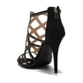 thumbnail image 3 of Ziginy Womens Daliyah Fabric Open Toe Special Occasion Strappy Sandals, 3 of 4
