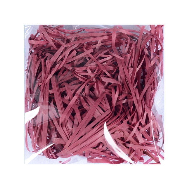 Crinkle Paper Raffia Shreds Colorful Boxes Filling Material DIY Packaging Confetti Wedding Party Greeting Tissue Accessories Wine Red
