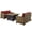Brown-Red, variant on Pemberly Row 3-Piece Metal Patio Fire Pit Sofa Set in Brown and Sand