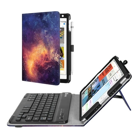 Fintie iPad mini 4 2015 / mini 5th 2019 Case - Folio Stand Cover with Removable Bluetooth Keyboard,