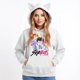 thumbnail image 4 of Pop cazadora para niña Hooded Sweatshirt Women's Cat Ear Hoodie ,Soft Streetwear Pullover ,Cute Long Sleeve Tops for Fall Winter （White）, 4 of 4
