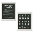 thumbnail image 2 of Gango Home Decor Typography Laundry Room Sayings & Icons Wall Art; Two Black & White 11x14in Art Prints in White Frames, 2 of 6