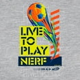 thumbnail image 3 of CafePress - Live To Play Nerf Soccer Long Sleeve T Shirt - Womens Baseball Tee, 3 of 4
