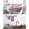 thumbnail image 5 of Purple Boho Kitchen Dish Towels for Drying Dishes Set of 2, Vintage Ethnic Tribe Abstract Art Waffle Weave Microfiber Hand Tea Bathroom Towels Quick Dry & Absorbent Towel 12x12, 5 of 7