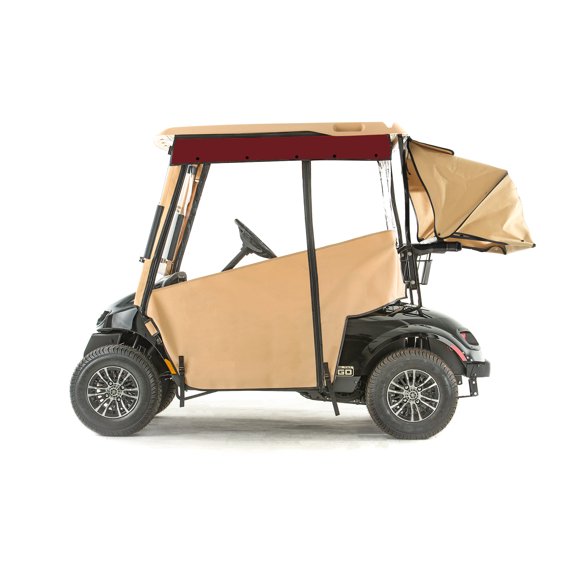 EZGO TXT48 Golf Cart PRO-TOURING Sunbrella Track Enclosure - Linen