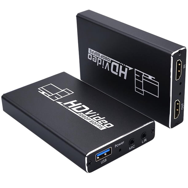 Tarjeta De Captura Convertidor De Señal De Audio Y Video Compatible Con Hdmi A Usb Tarjeta De Captura De Juegos De Alta Definición 4K Para Transmisión De Conferencias De Transmisión En Vivo Sweethay EL010807-00
