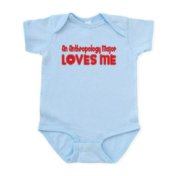 CafePress - An Anthropology Major Loves Me Infant Bodysuit - Baby Light Bodysuit, Size Newborn - 24 Months