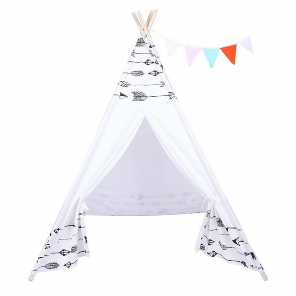 Kids Play Tents Indian Teepee Tent Children Playhouse Canvas Portable