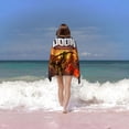 thumbnail image 2 of Doom Eternal Toalla de playa de secado rápido con diseño temático, regalo para mujeres y niñas, ideal para cumpleaños, fans, amantes de la música, uso en la playa o al aire libre, 78 × 160 cm, 2 of 6