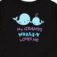 thumbnail image 4 of Inktastic My Gramps Whale-y Loves Me Boys or Girls Long Sleeve Toddler T-Shirt, 4 of 5