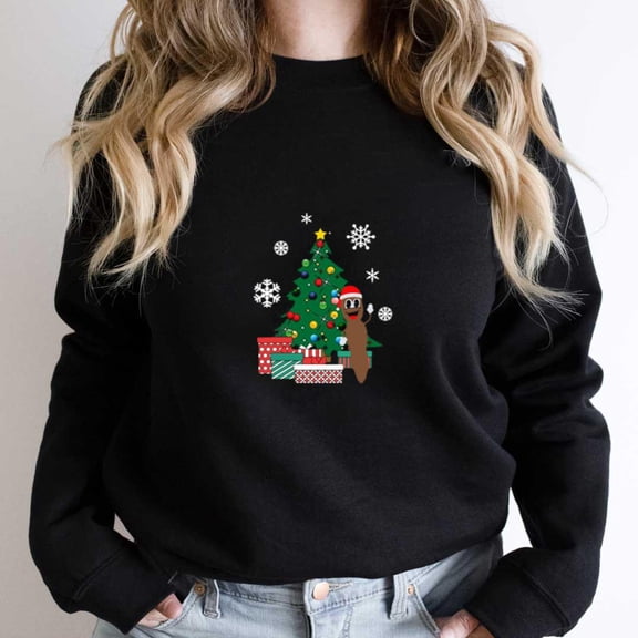 Mr. Hankey Around The Christmas Tree Funny Holiday Cartoon Graphic SW6519 Unisex Sweatshirt, Up to Size 5XL