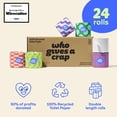 thumbnail image 2 of Papel higiénico Who Gives A Crap, 100% reciclado, 24 rollos, 2 of 9