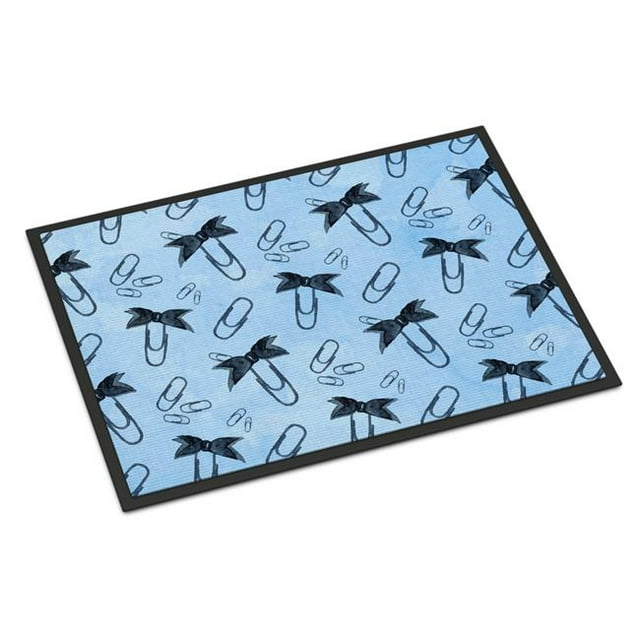 Caroline's Treasures Pinces à Papier Aquarelle Tapis Intérieur Ou Extérieur, Bleu