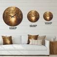 thumbnail image 4 of Designart 'Sunlight Path in Autumn Forest ' Modern Wood Wall Clock, 4 of 5