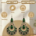 thumbnail image 6 of DESIGNICE Statement Earrings for Women,Metal Plated Hollowed-Out Ethnic Style Boho Earrings for Women,Dangle Earrings for Women for Women Fashion Jewelry Gift,Style4, 6 of 7