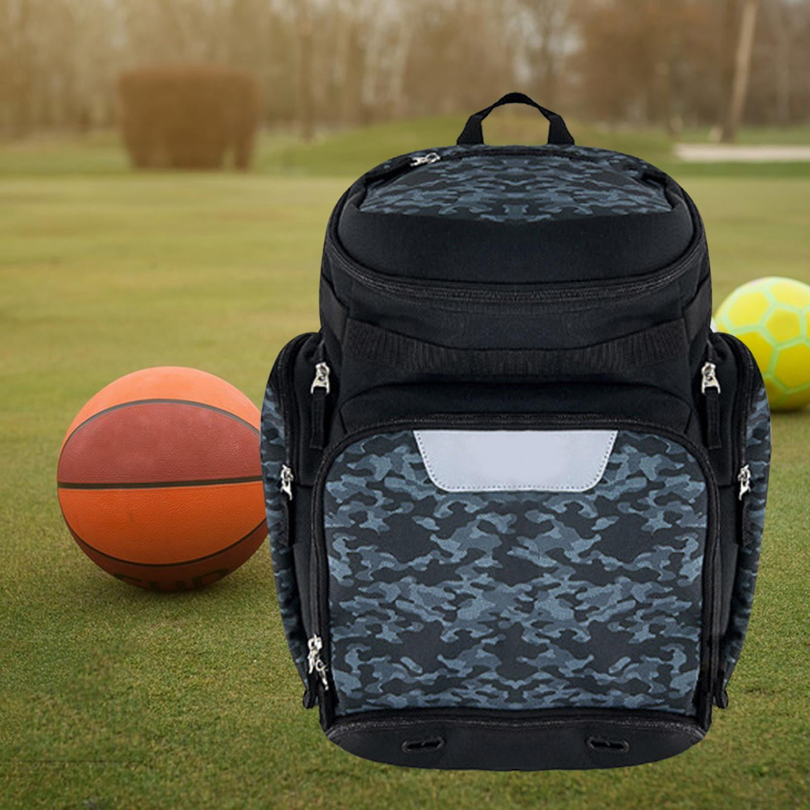 Basketball Soccer Bag Travel Bag with Shoe and Ball Compartment Sport Bag for Purpose Baseball Bag Large Capacity Blue