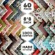 thumbnail image 1 of Paquete de telas Fabricstown Patchwork, 60 piezas, 20 x 20 cm, algodón, 1 of 8