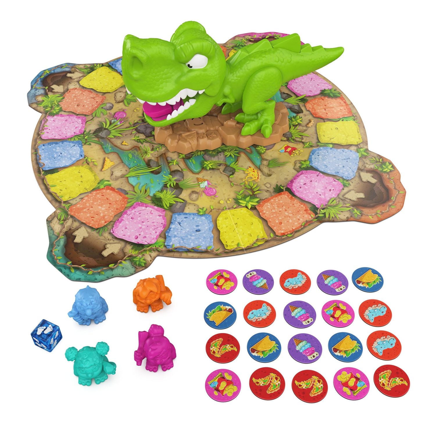 Snack-O-Saurus Rex, Jeu de société interactif pour les grands gourmands et les amateurs de dinosaures, jeu familial amusant, jeu de société pour les soirées en famille, pour les enfants à partir de 5