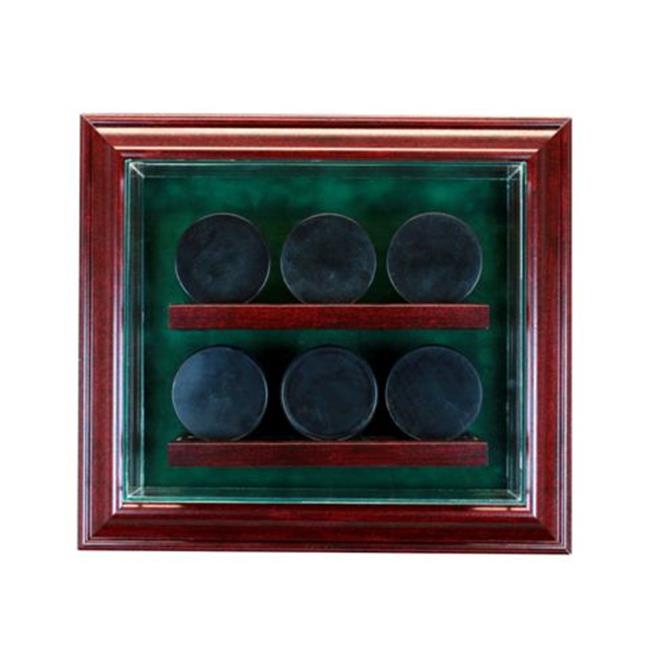 Perfect Cases PC6PCKCBC 6 Hockey Puck Style Display Case