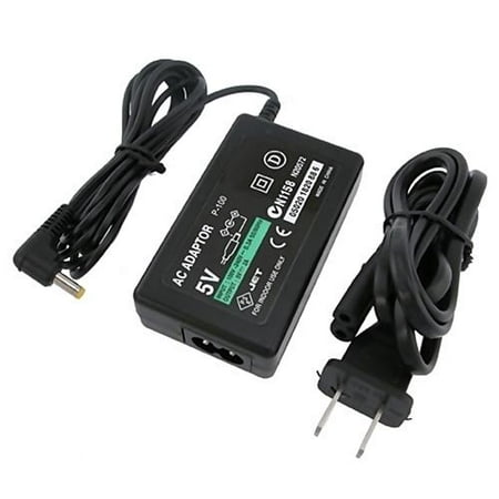 PSP Charger, Sony PSP Charger, by Insten For PSP 1/2/3000 Slim AC Adapter Travel Wall Charger Adapter with Charging Cord