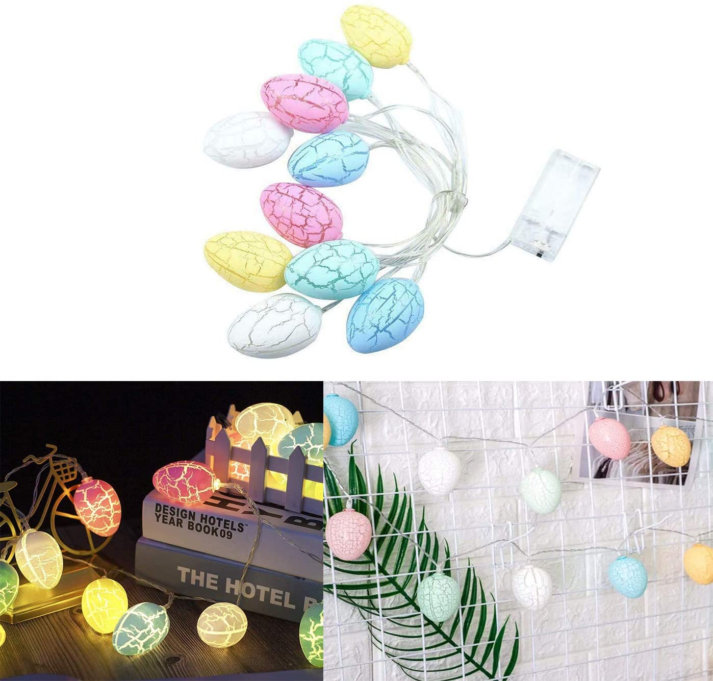 Easter Eggs String Light, Easter Egg Light Battery Operated Fairy