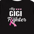 thumbnail image 4 of Inktastic Breast Cancer Awareness My Gigi is a Fighter Boys or Girls Long Sleeve Toddler T-Shirt, 4 of 5