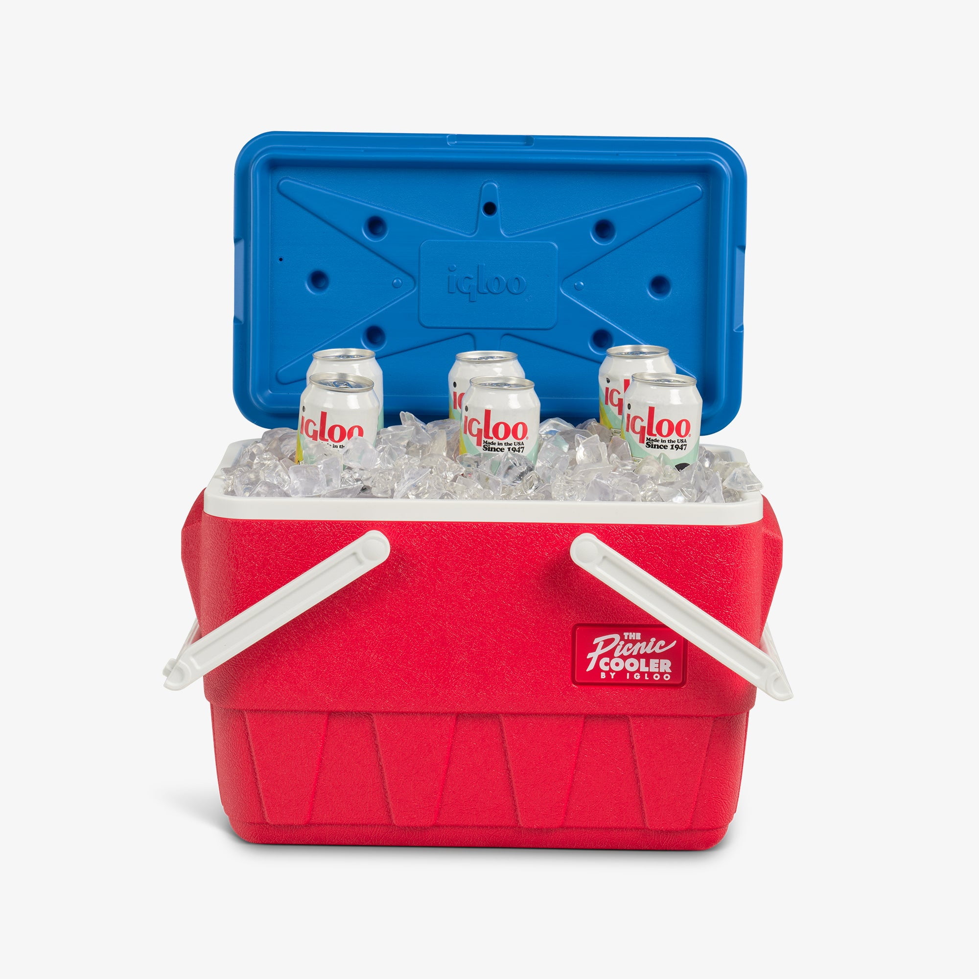 Igloo Retro Picnic Basket 25 QT Cooler, 36 Can Capacity